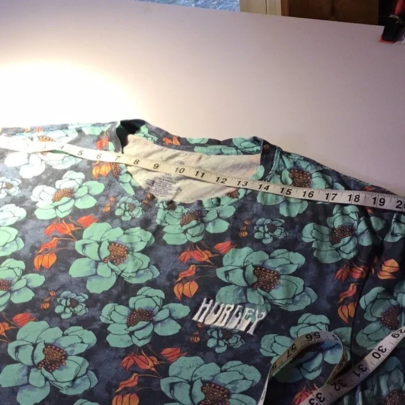 Hurley Mens XXL Floral Multi Colored T-Shirt - Picture 13 of 16